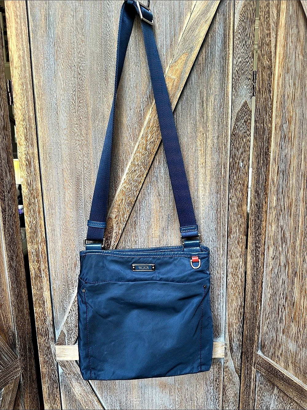 TUMI Voyageur Canton Crossbody Nylon Travel Bag Deep Blue 121404